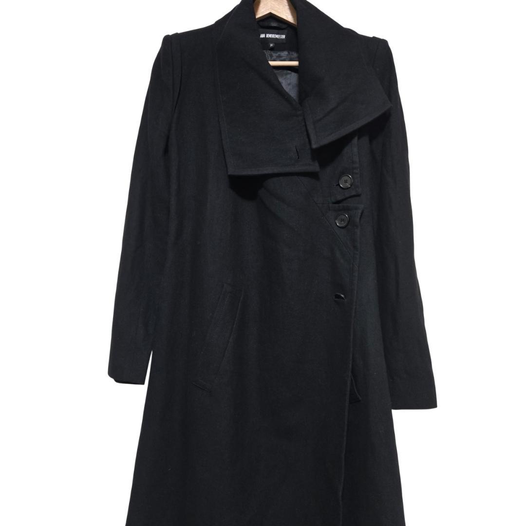 AW10 本人期 ANN DEMEULEMEESTER ベルテッドロングコート