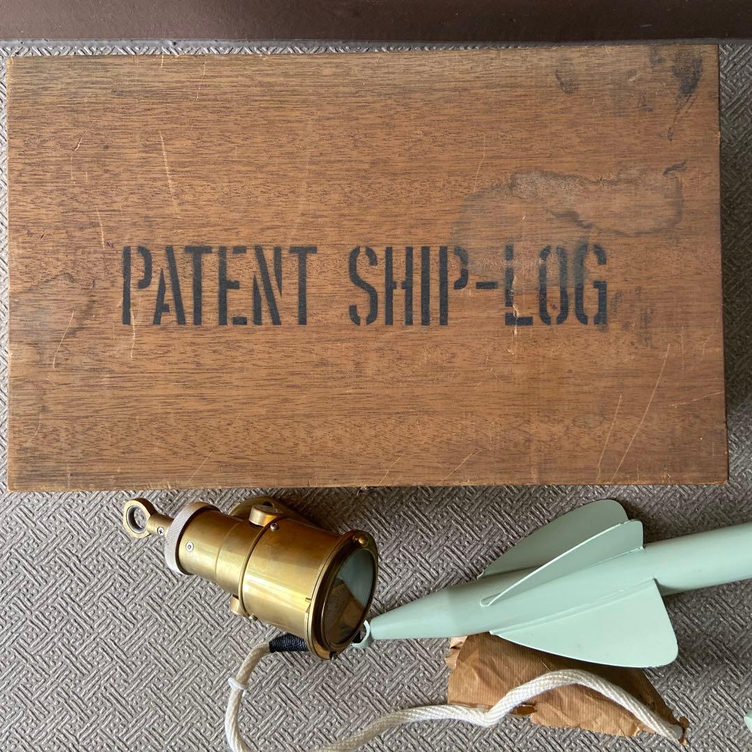 シップログ　船舶速度計（木箱入）