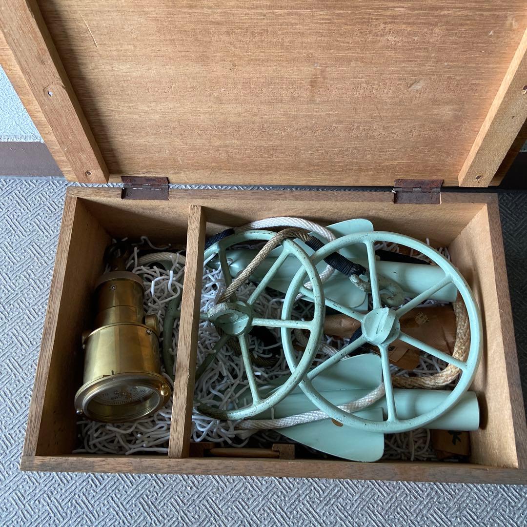 シップログ　船舶速度計（木箱入）