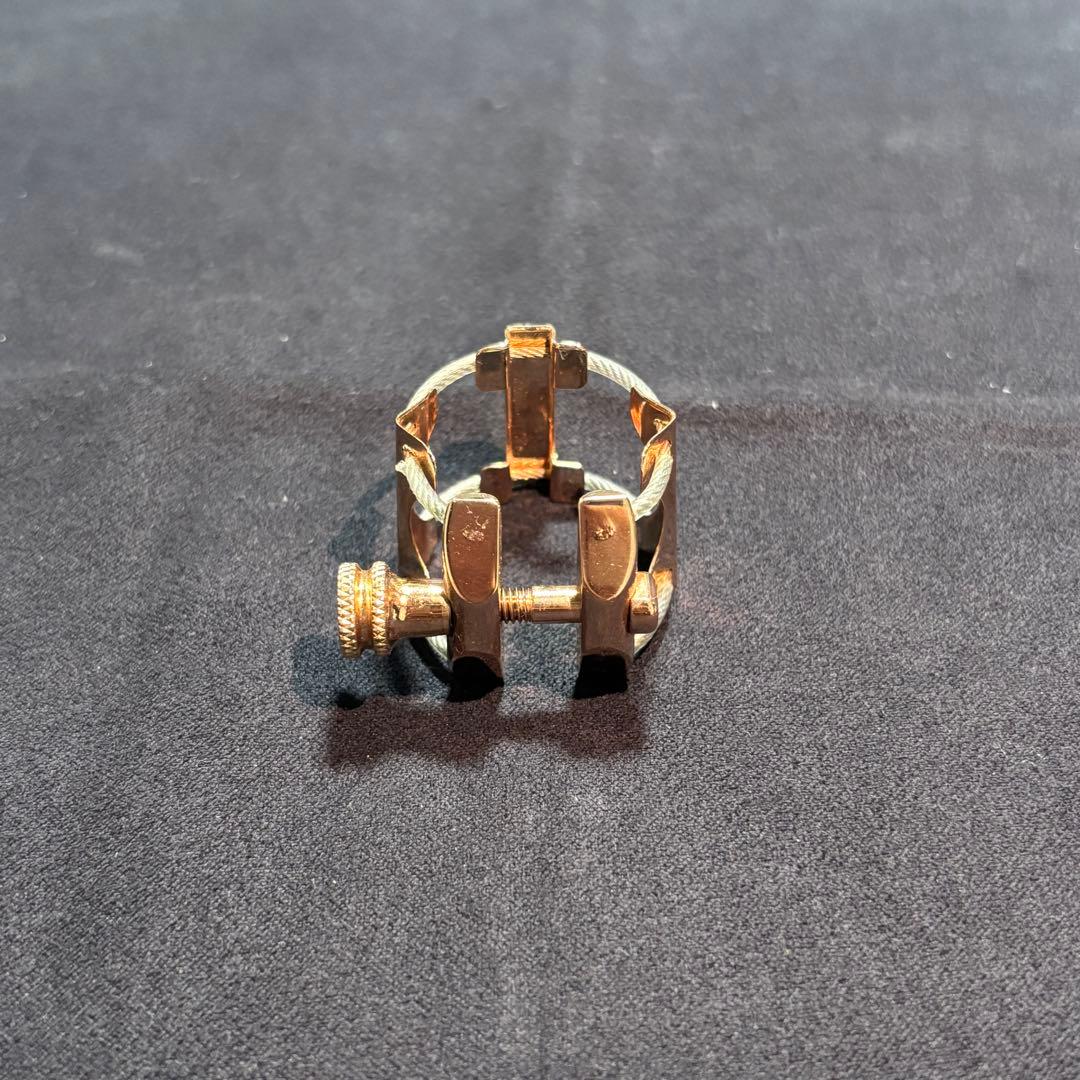 Bbクラリネット　リガチャー　K-plume ピンクゴールドプレート