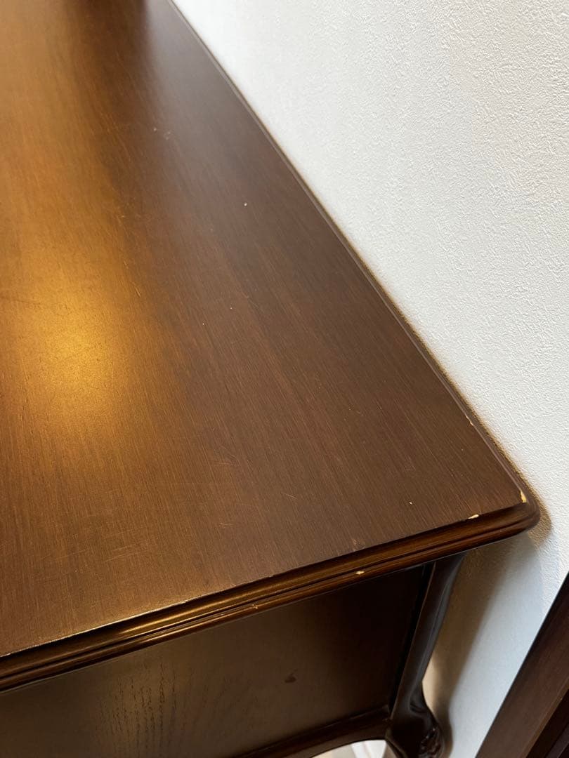 Vivishop様　英国調　アンティーク木製デスク ダークブラウン