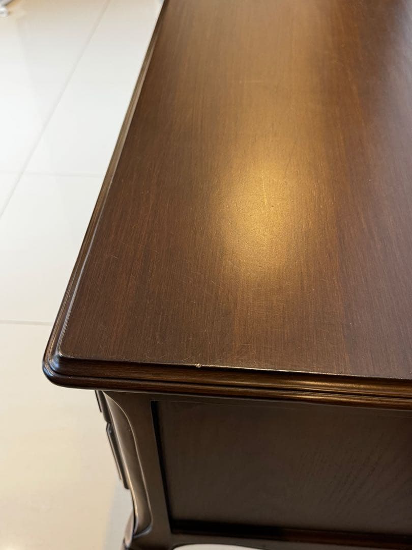 Vivishop様　英国調　アンティーク木製デスク ダークブラウン