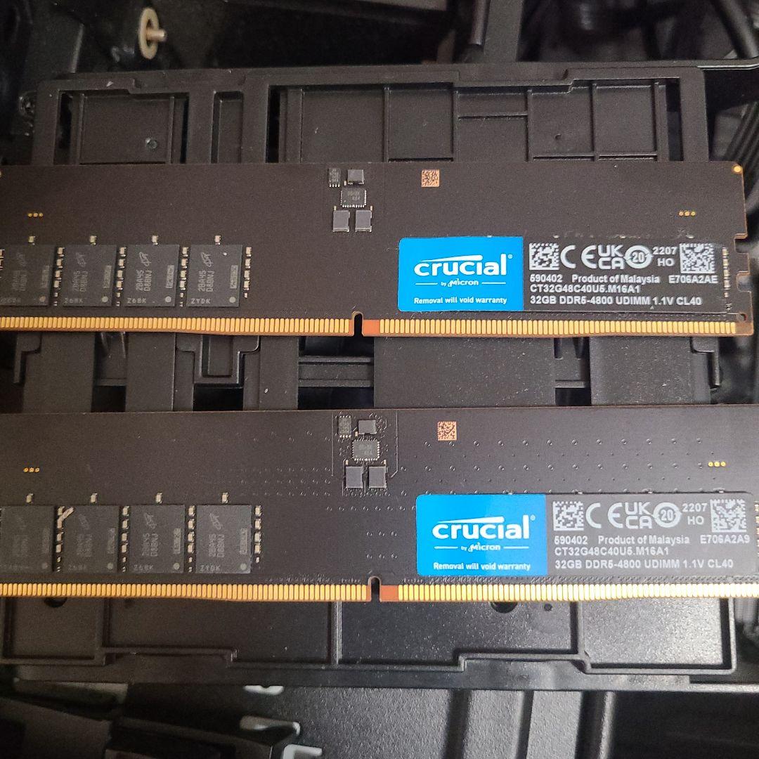 crucial DDR5 64GB(32×2) CT32G48C40U5