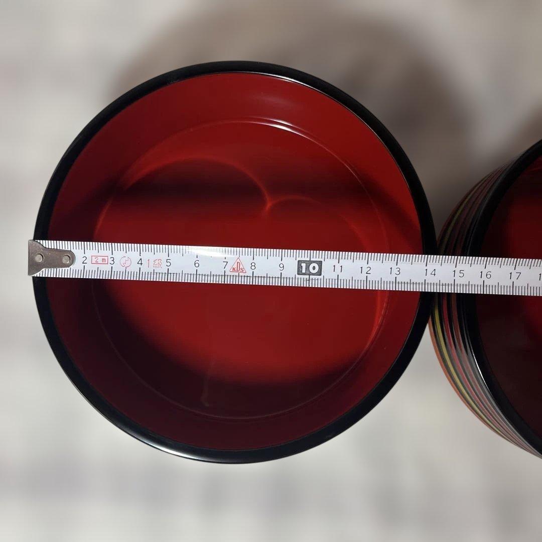 象彦　独楽　丸重箱 2段