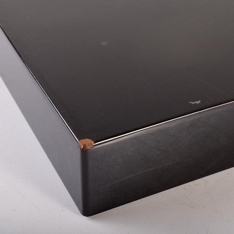 時代漆塗　黒漆　金蒔絵　盆一対　時代箱付　C　R7778