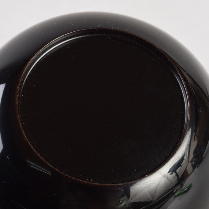 茶道具　黒塗　春秋蒔絵　棗　時代箱　V　8762