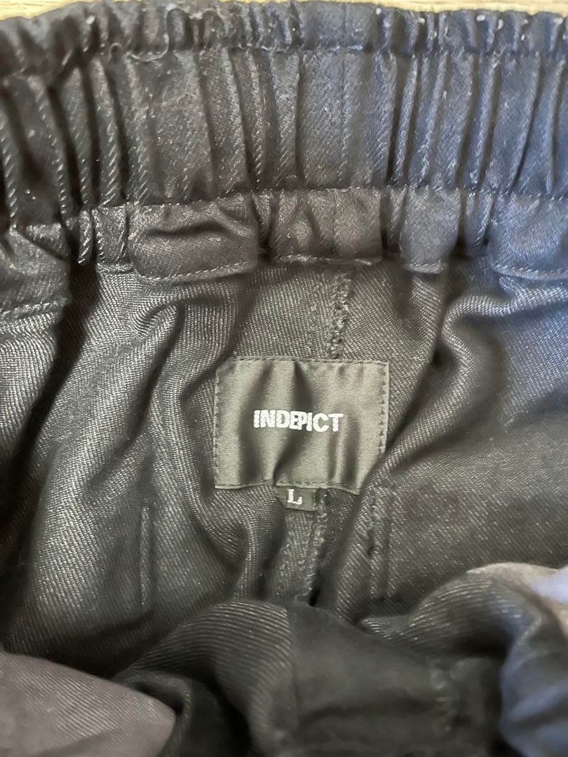 試着のみ indepict ストレッチパンツ L 黒 y.t.