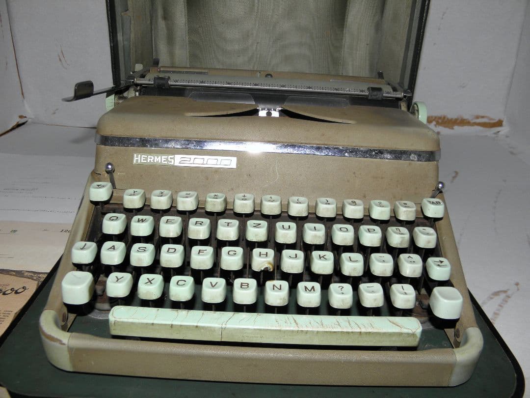極希少・完動品】HERMES 2000 タイプライター 1953年製 付属品完備
