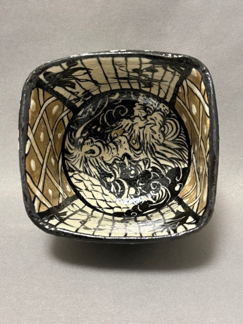 池田省吾　織部ぐい呑