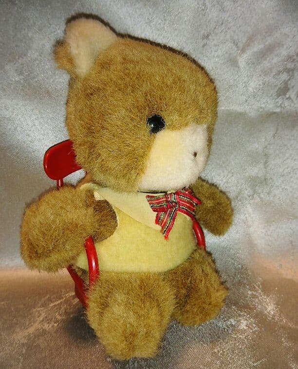 セキグチ 首振り オルゴール テディベア ぬいぐるみ ファンシー 昭和 レトロ