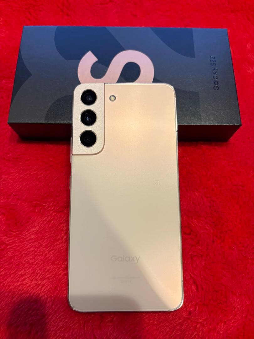 au版Galaxy S22 PinkGold 228GB 付属品完備