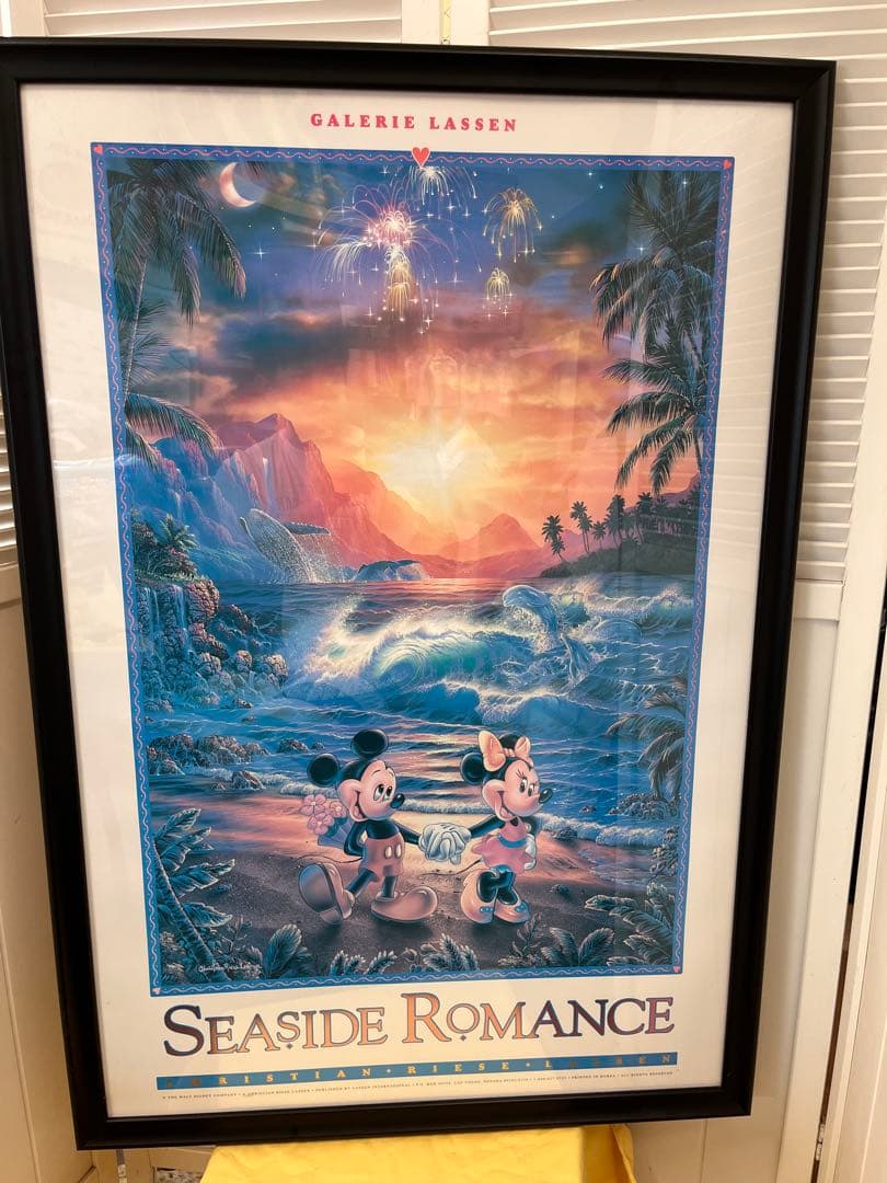 送料込み！巨大　ラッセン　ディズニー　ミッキー　コラボ　ビンテージポスター