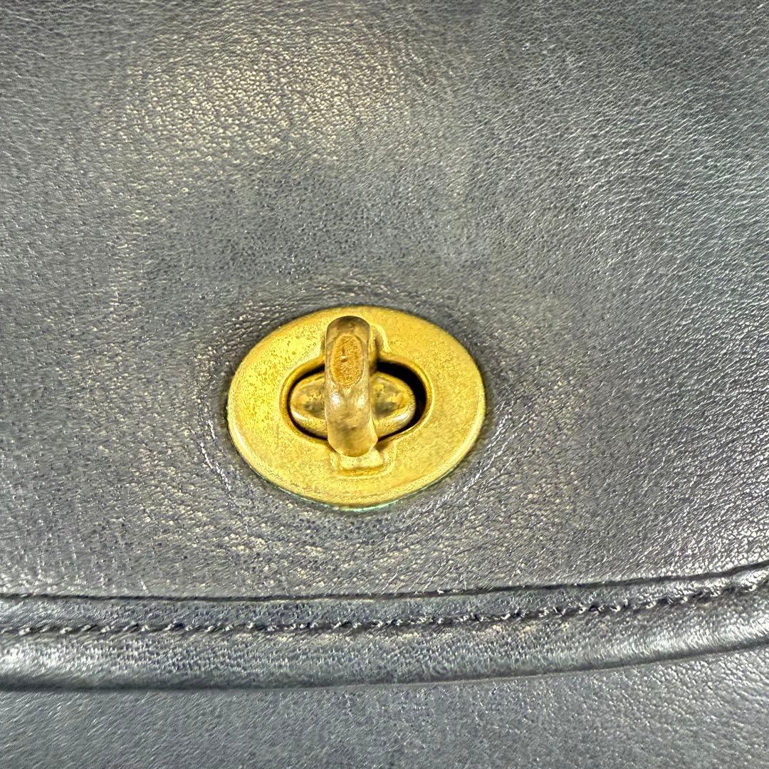 オールドコーチ COACH ターンロック レザー ショルダーバッグ　ビンテージ