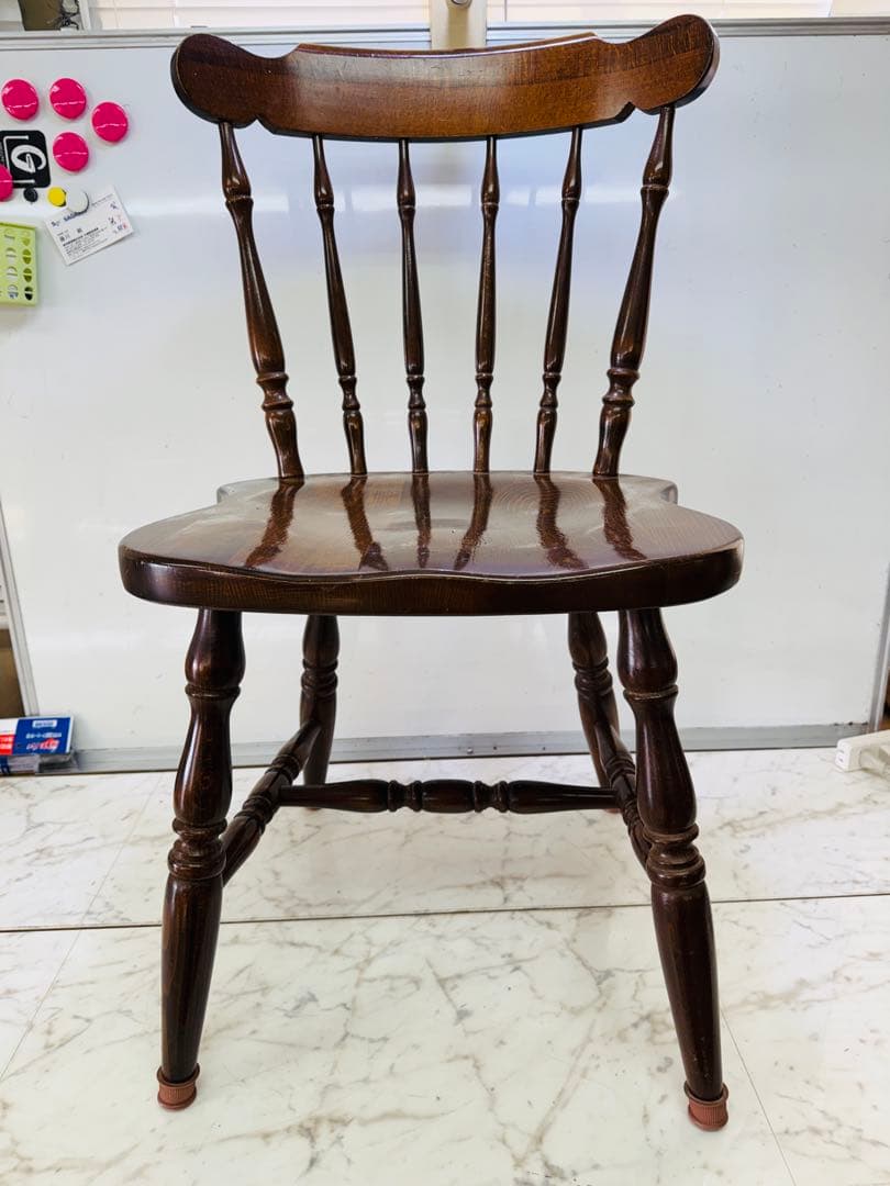 柏木工　ウィンザー　スピンドル　木製　ダイニングチェア　ビンテージ　昭和レトロ