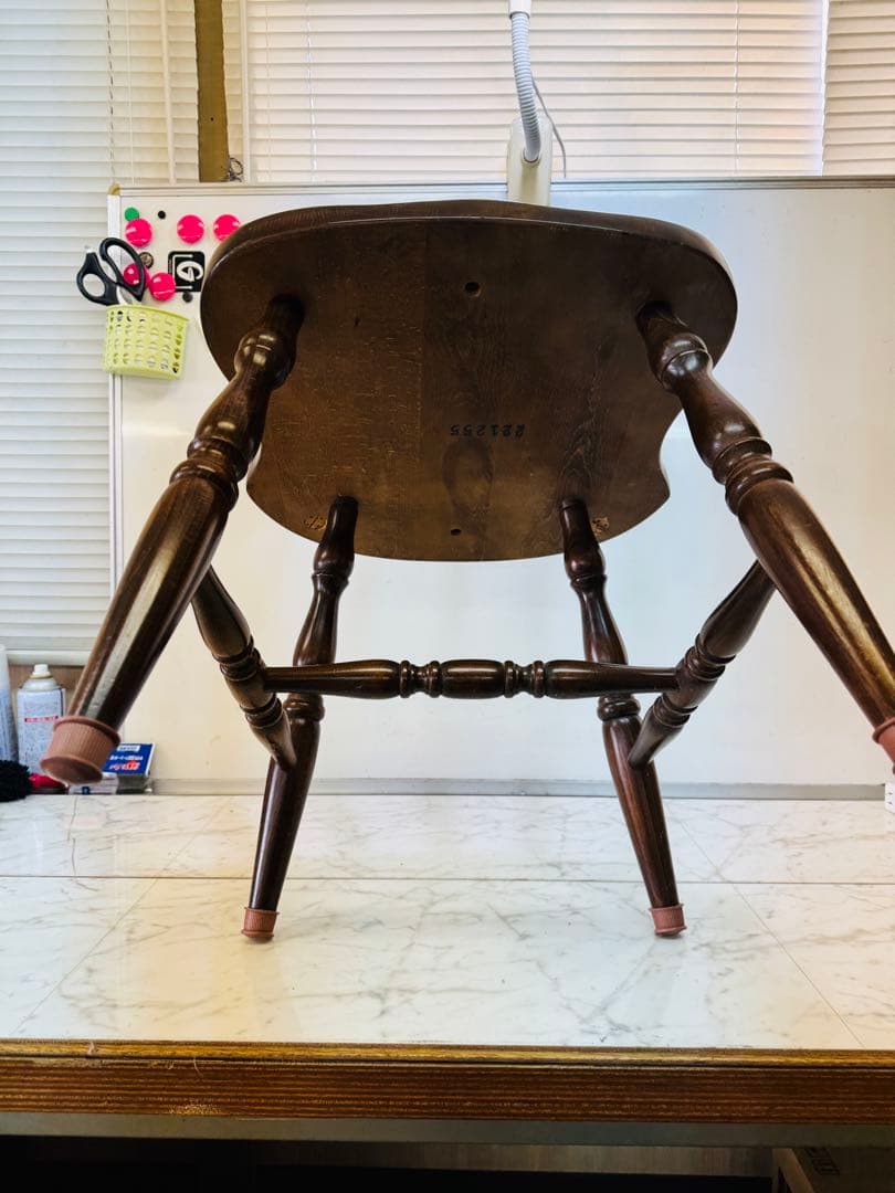 柏木工　ウィンザー　スピンドル　木製　ダイニングチェア　ビンテージ　昭和レトロ