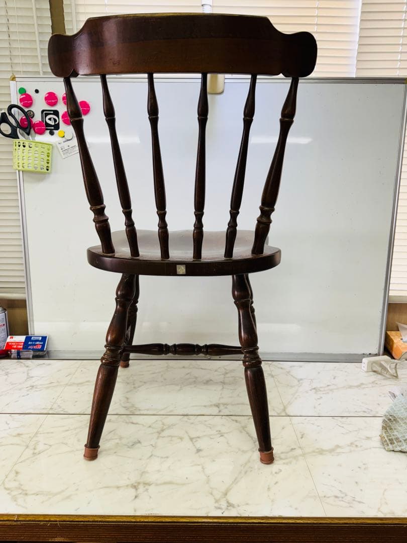柏木工　ウィンザー　スピンドル　木製　ダイニングチェア　ビンテージ　昭和レトロ