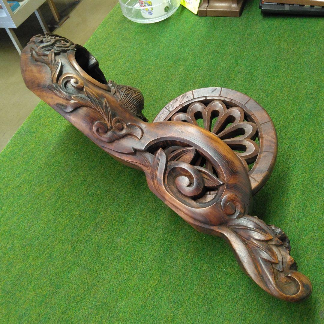 ち*ー様 木製彫刻 亀のデザイン