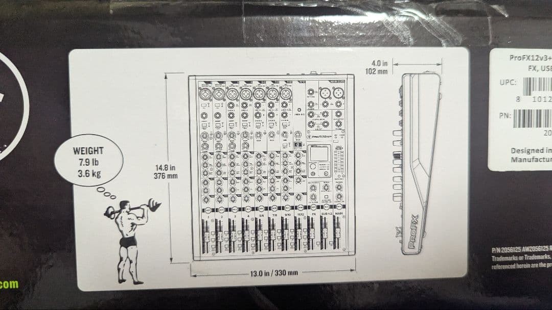 【美品】ProFX12v3+ ミキサー(プラグイン等未使用)