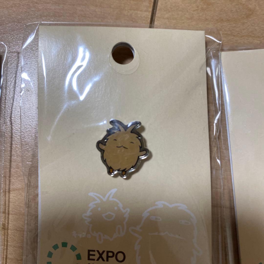 エキスポ2005愛知の緑色キャラクターのピンバッジ8個セット⑥