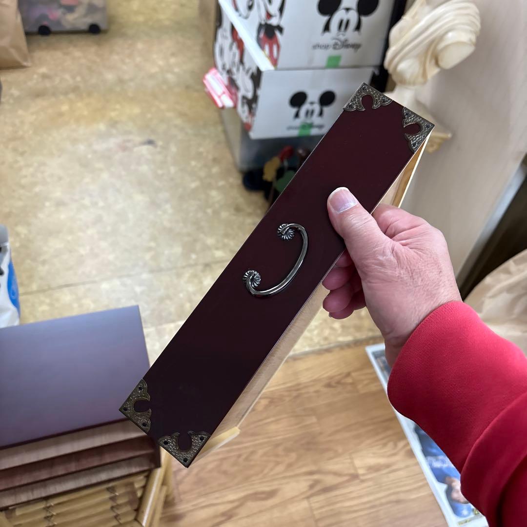 【美品・箱付】仙台箪笥 三ツ引 溜塗（ためぬり） 小物入れ 伝統工芸品