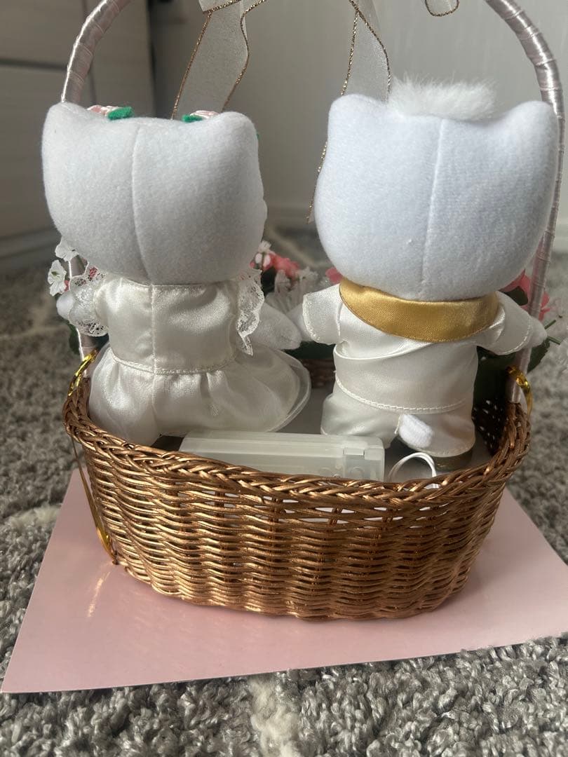 ハローキティ ぬいぐるみ バスケット 箱あり