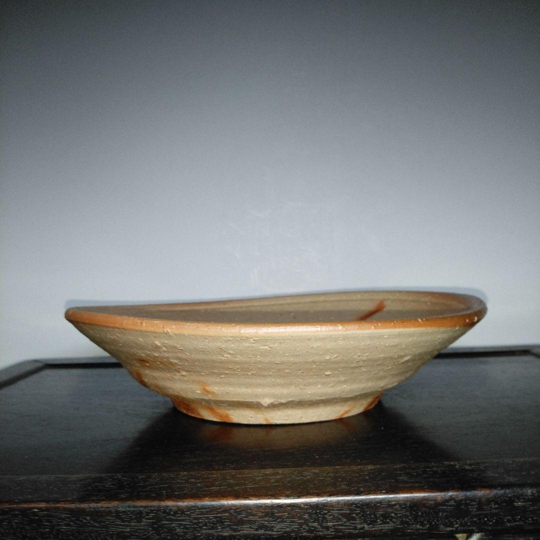 NO545 備前焼の器　人間国宝　伊勢﨑淳　陶印