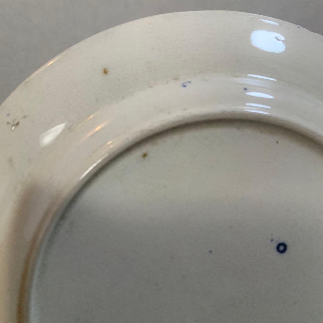 アンティーク　ブルーウィロー　イギリス　23.5センチ　染付