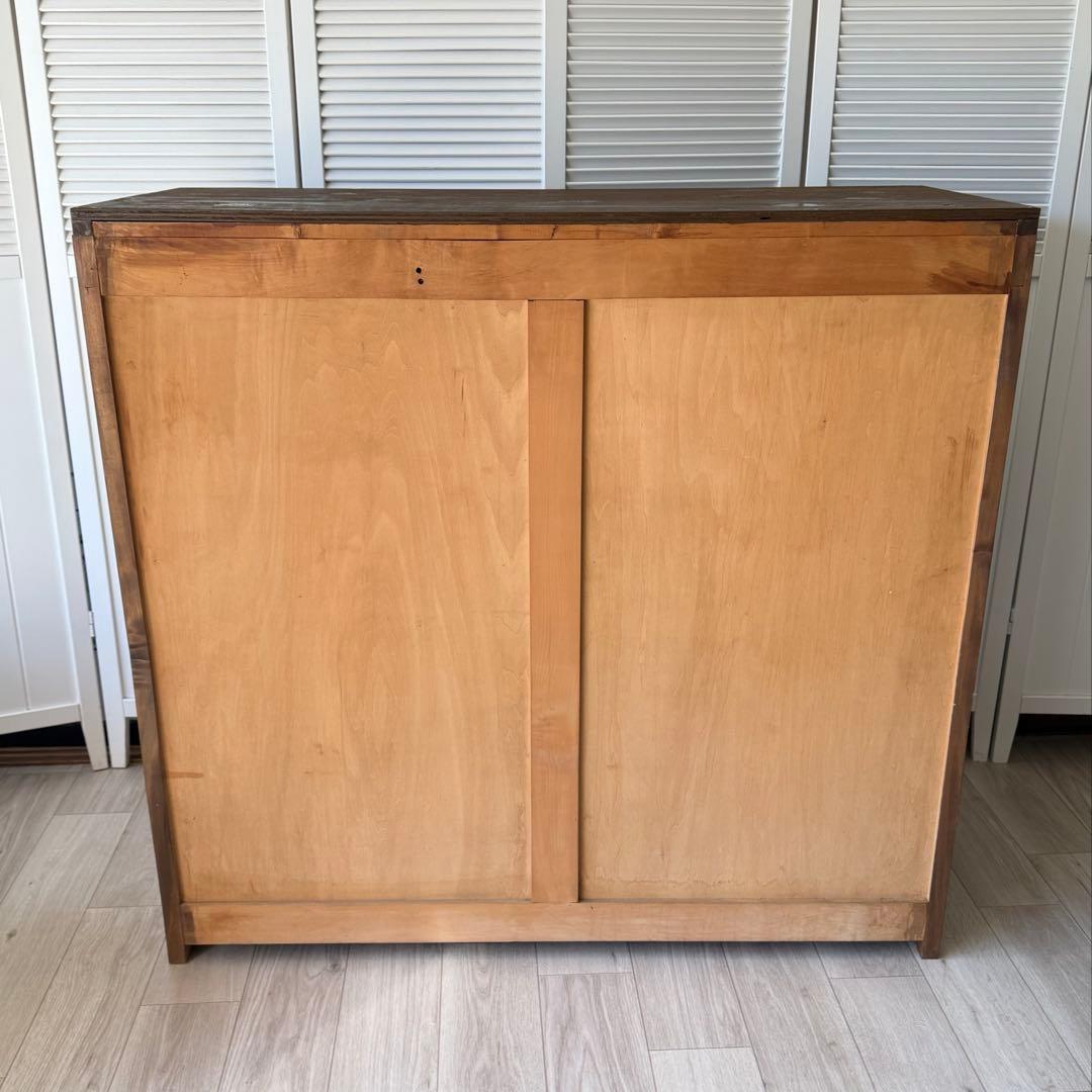 最終値下げ! 伝統工芸品 軽井沢彫 サイドボード アンティーク リメイク