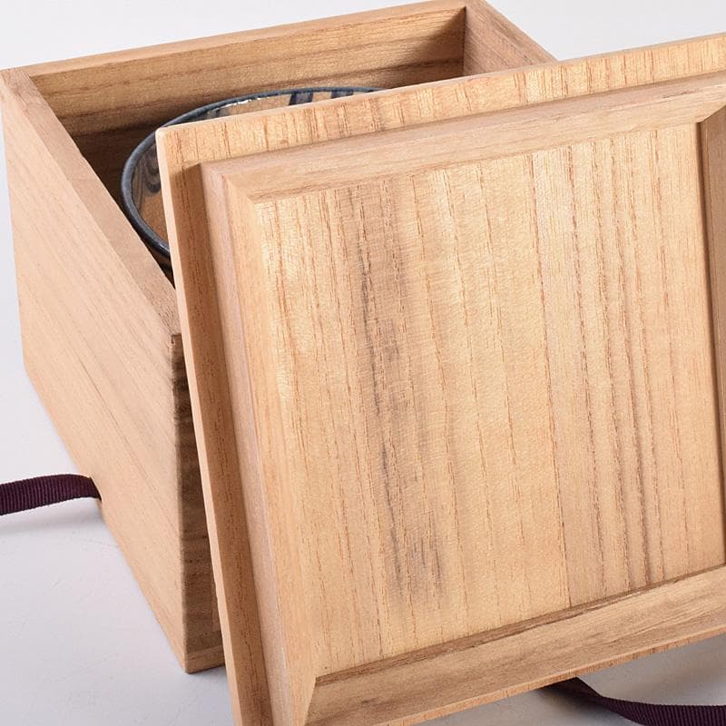 茶道具　聾米造　青木木米作　群仙文茶碗　仕覆付　共箱　V　R7598