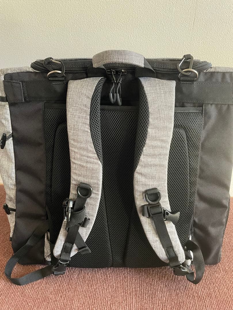 エアバギー　3WAYバッグパック　リュク　ワイドサイズ　クールグレー