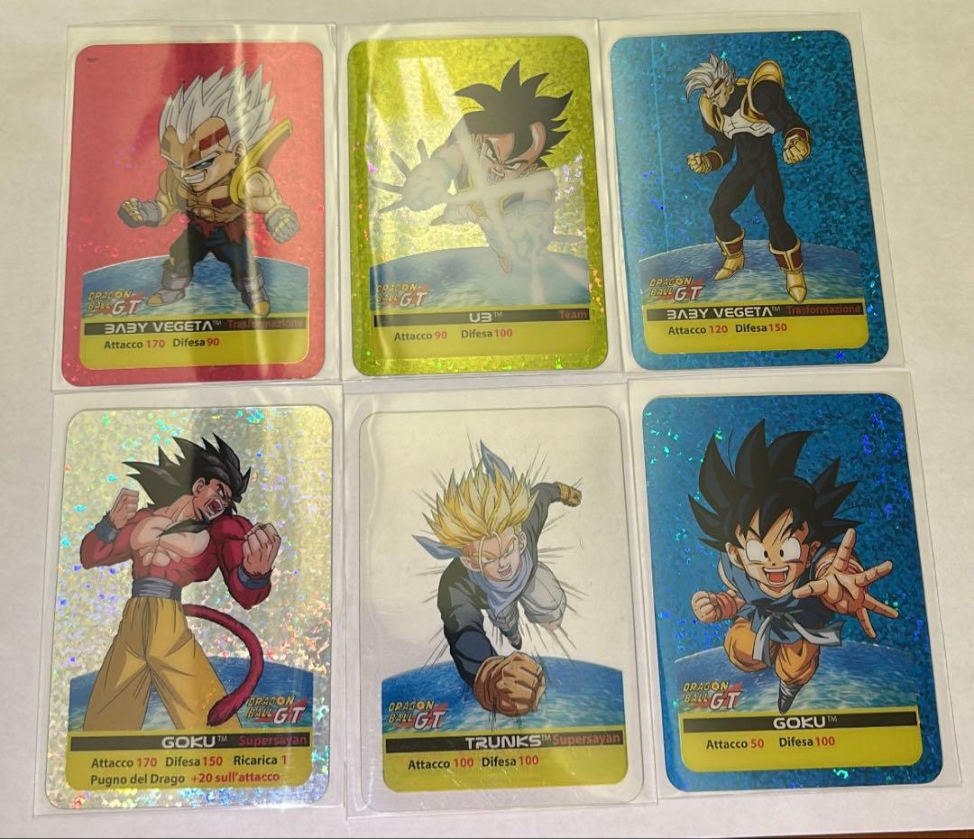 【超激レア・イタリア限定生産】ドラゴンボールGT ラミンカード 100枚＋箱