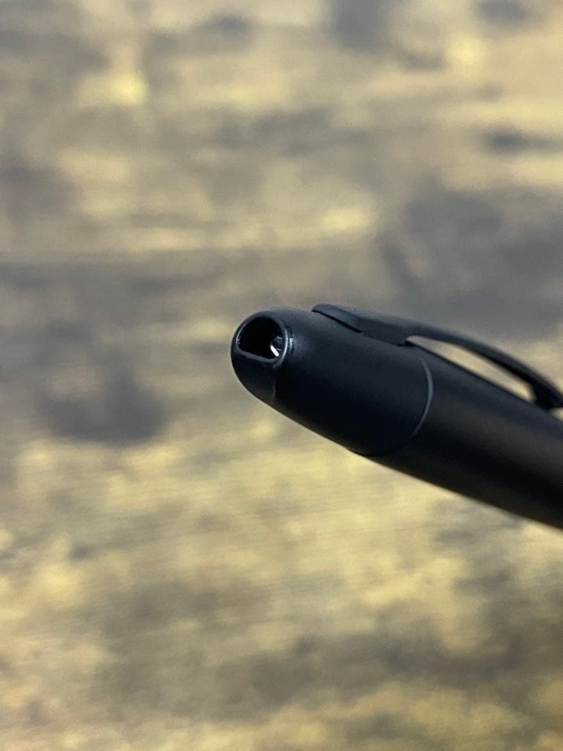 筆記確認＆洗浄済　キャップレス　マットブラック　18金　極細　パイロット　万年筆