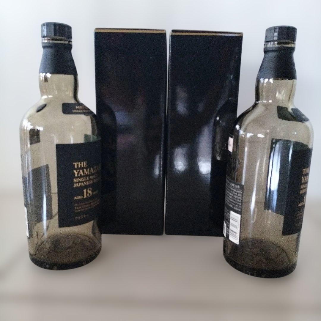 ブラックフライデーセール！【山崎18年】空瓶と空箱の２セット