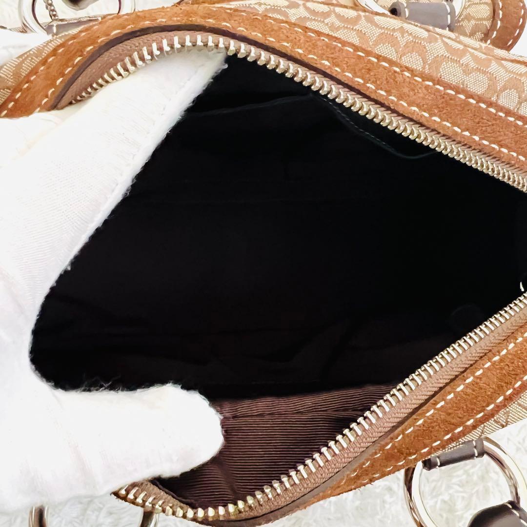 【美品】COACH コーチ ソーホー ミニシグネチャー ハンドバッグ