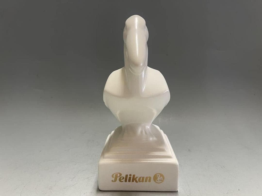 【極稀少】非売品 Pelikan ペンスタンド 大サイズ 白 陶器製 新品■
