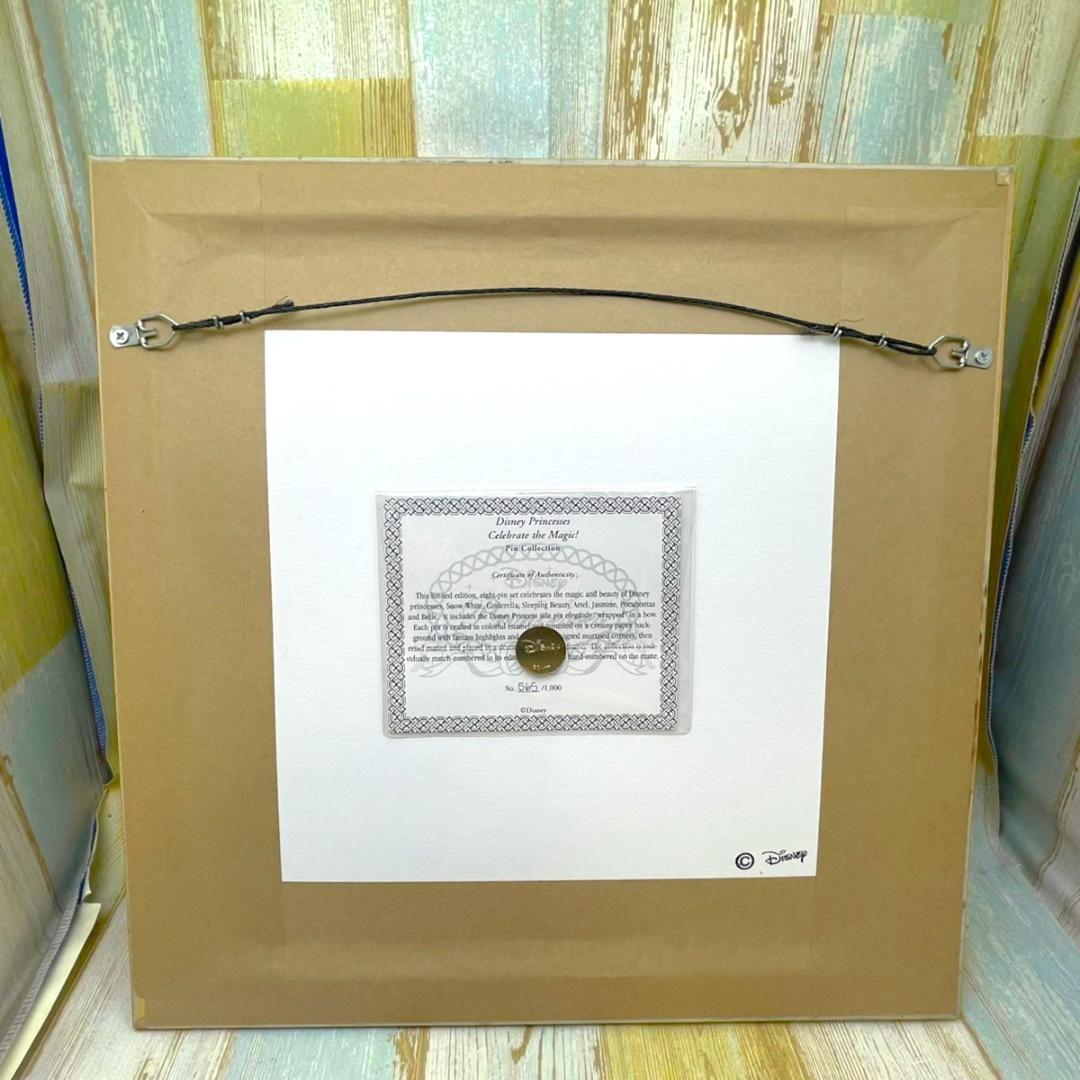 激レア★シンデレラ アリエル ベル 白雪姫 眠れる森の美女 ピンバッジ 額縁