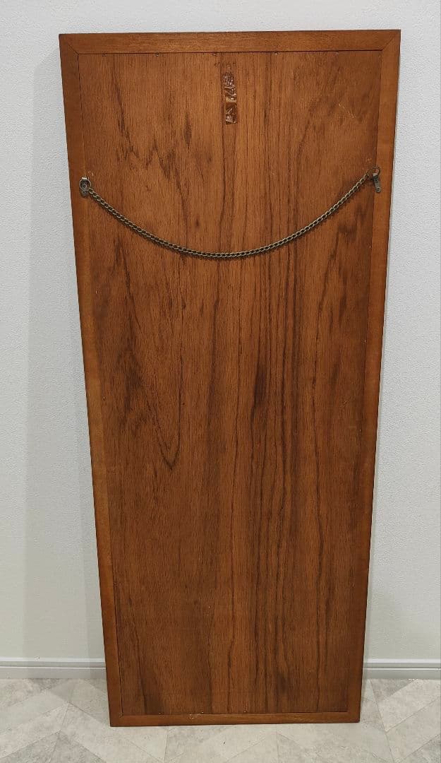 木製フレーム 全身鏡 大きめ アンティーク