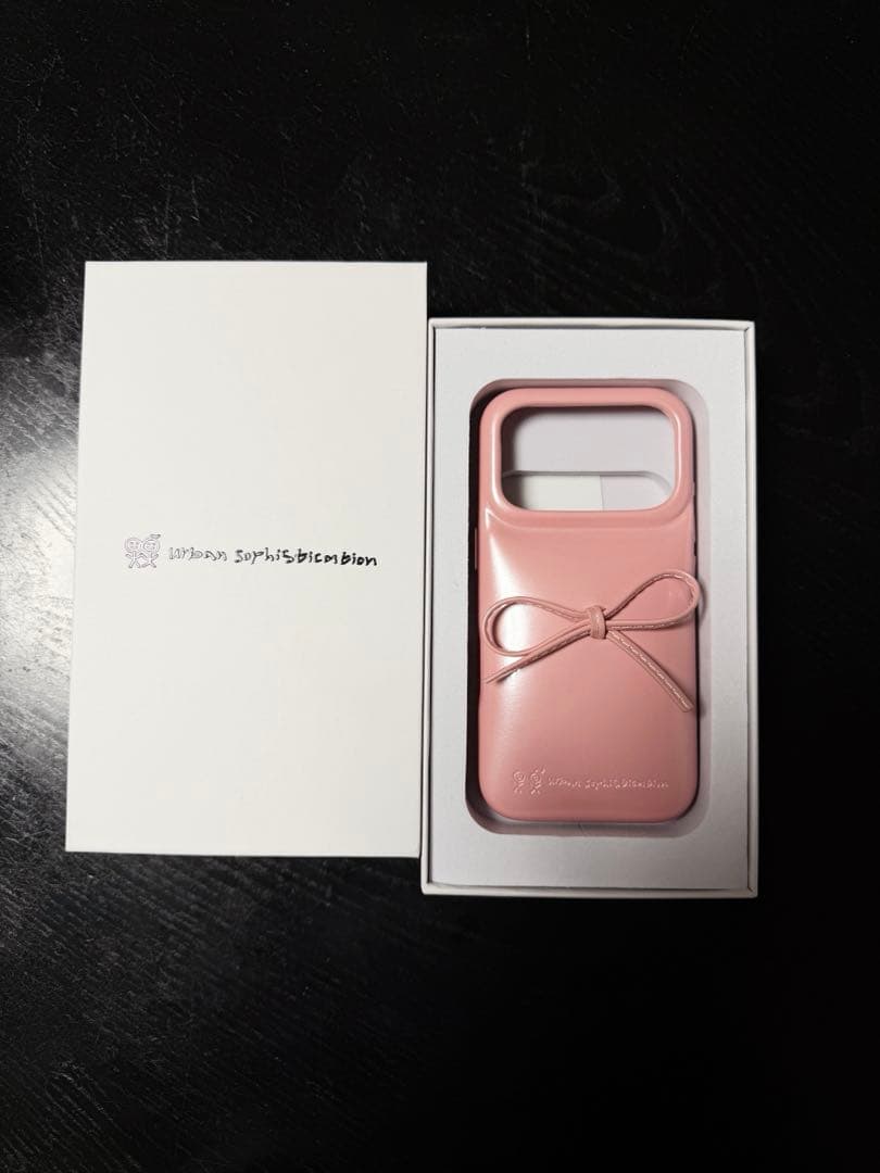 SpritSblom リボン付きピンクiPhone17proケース