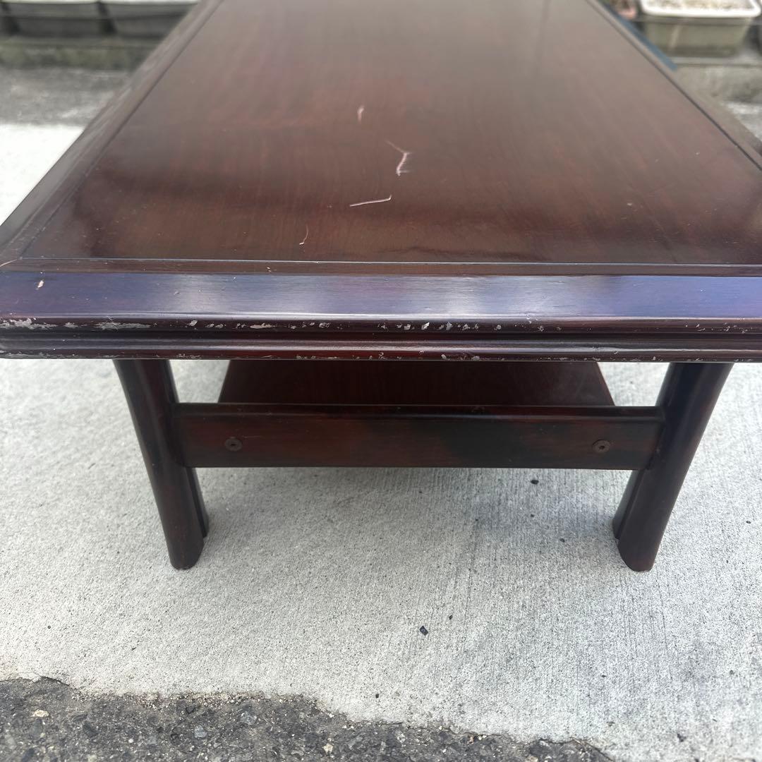 ダークブラウン木製座卓