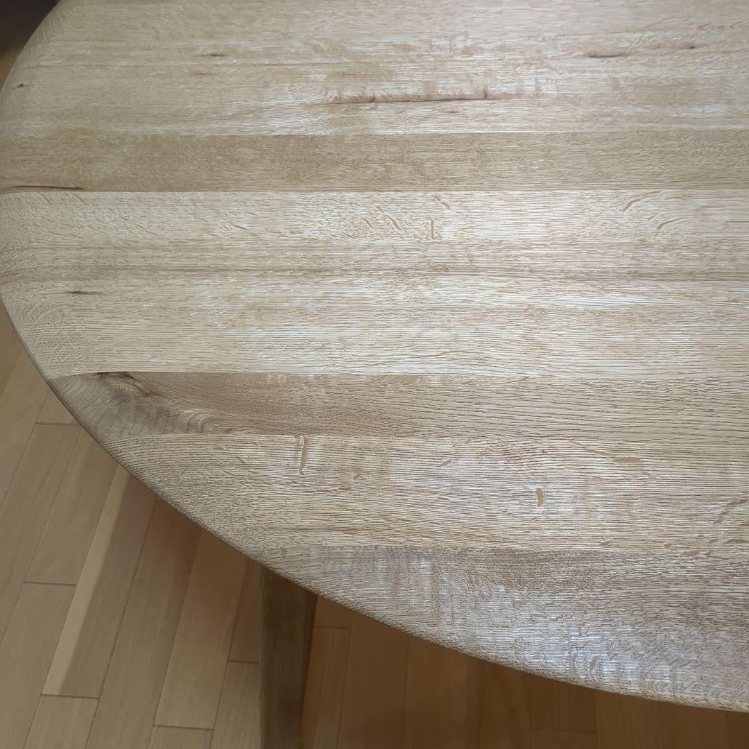 関家具 クラッシュゲート イージーライフ 円形木製ダイニングテーブル デッケ