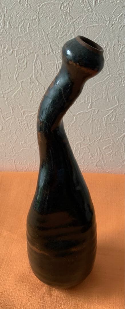 希少　安土桃山時代　美濃久尻窯　瀬戸陶祖　加藤市左衛門景光　作　古瀬戸鉄釉華器