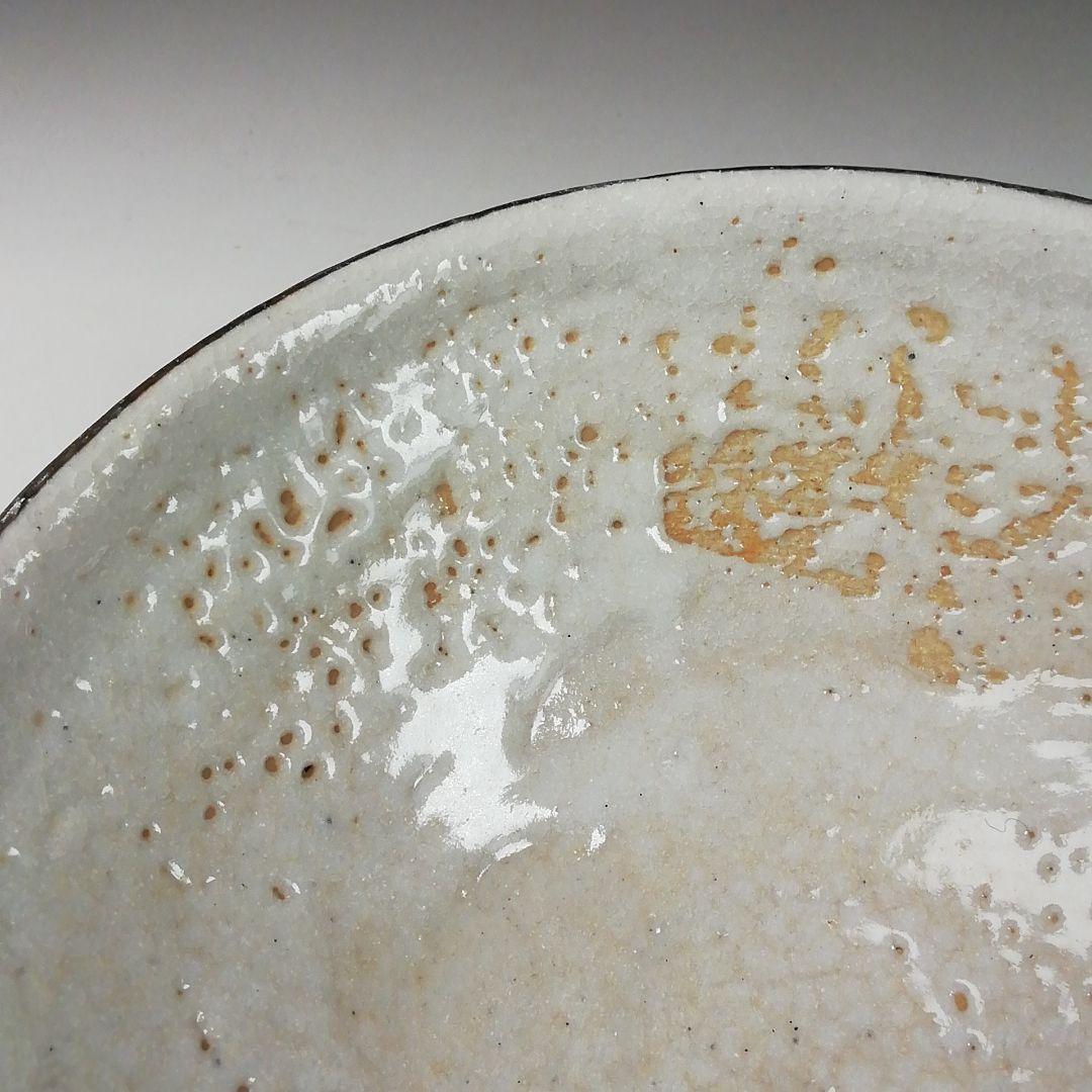 Ｔ９０　茶碗　『志野　平茶碗』『山口正悟』　共箱　抹茶碗　茶道具