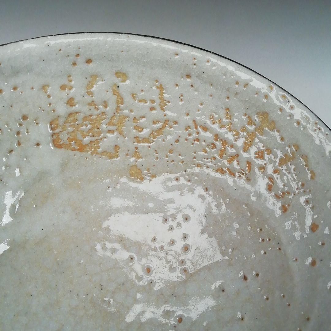 Ｔ９０　茶碗　『志野　平茶碗』『山口正悟』　共箱　抹茶碗　茶道具