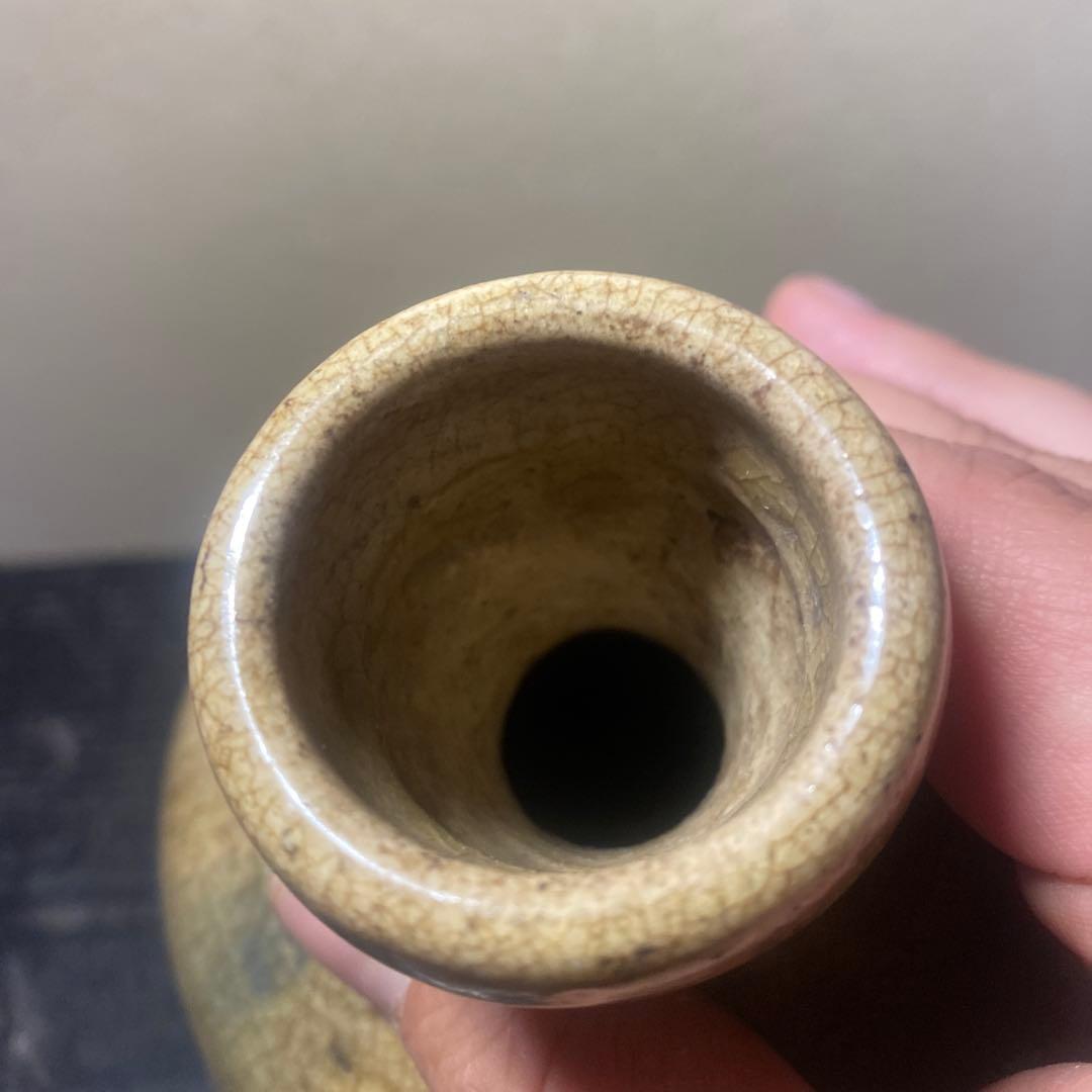 黄瀬戸徳利　20cm12cm