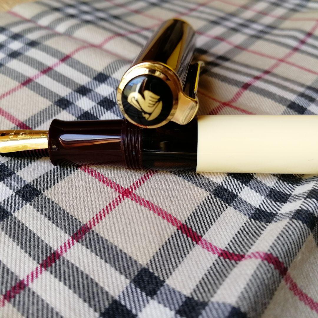 【稀少・美品】ペリカン万年筆　クラシックM200 カフェクリーム　特別生産品