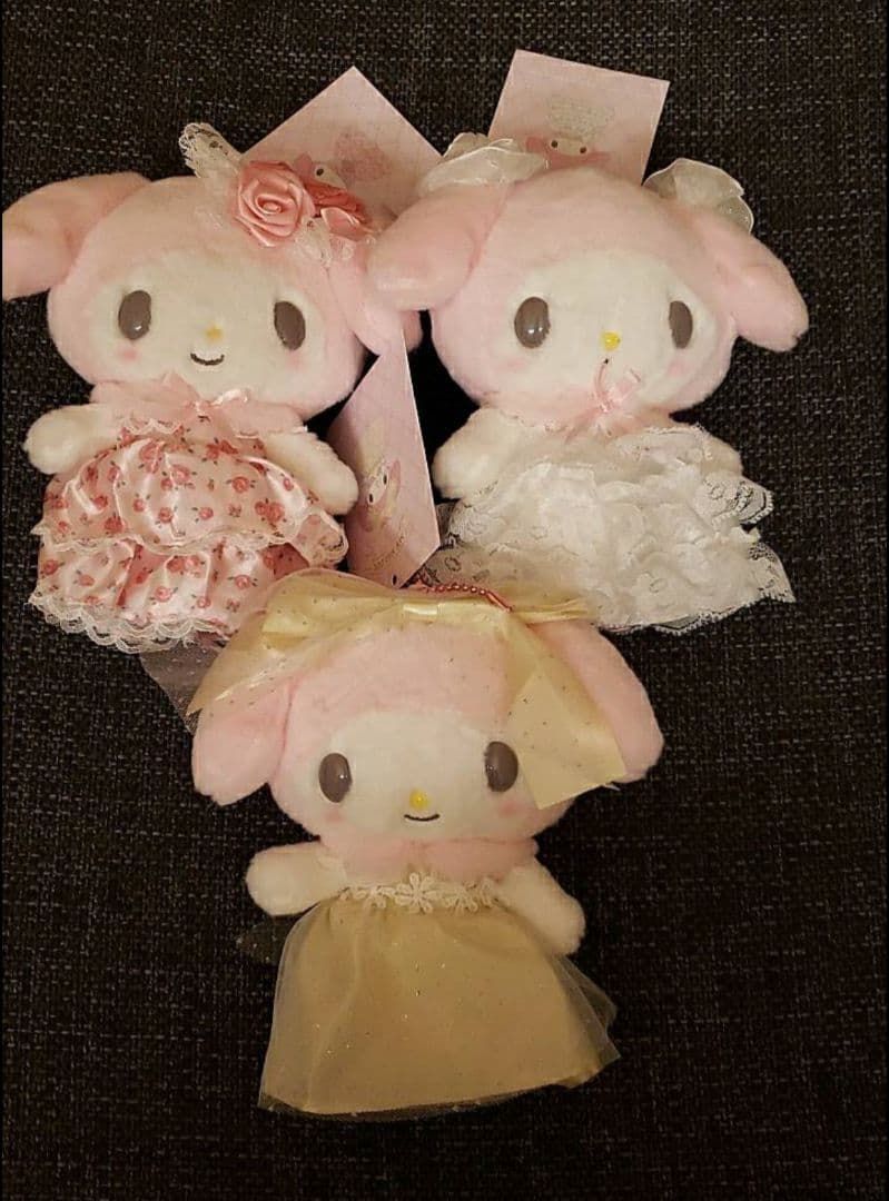 マイメロディ ドレス付きぬいぐるみ 3体セット