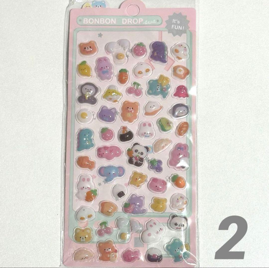 最安⭐️シール帳 A7透明 クリアバインダー シールリフィル 台紙10 水色ブルー