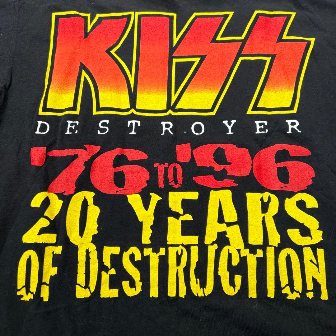 購*す様 KISS デストロイヤー20周年記念 Tシャツ 黒 vintage