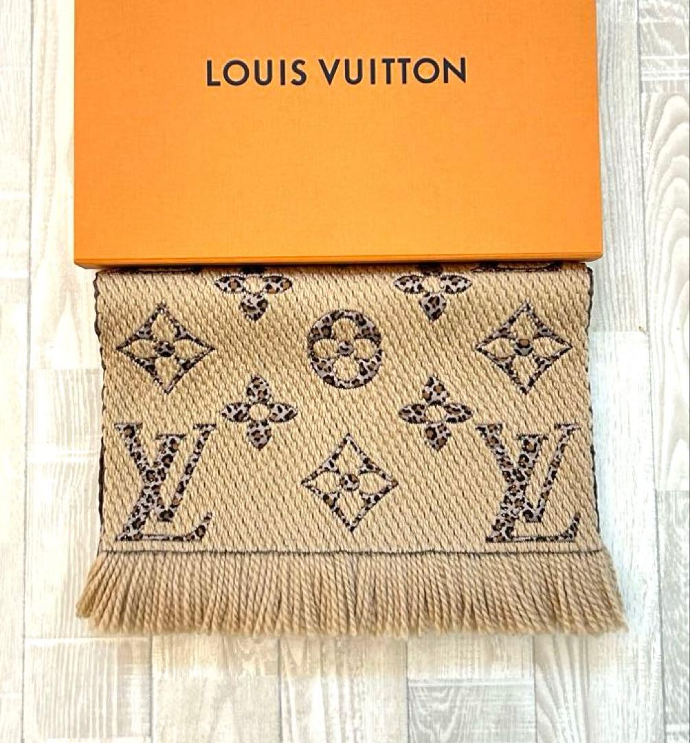 【限定】ルイヴィトンマフラーレオパードエシャルプジャイアントモノグラムジャングル