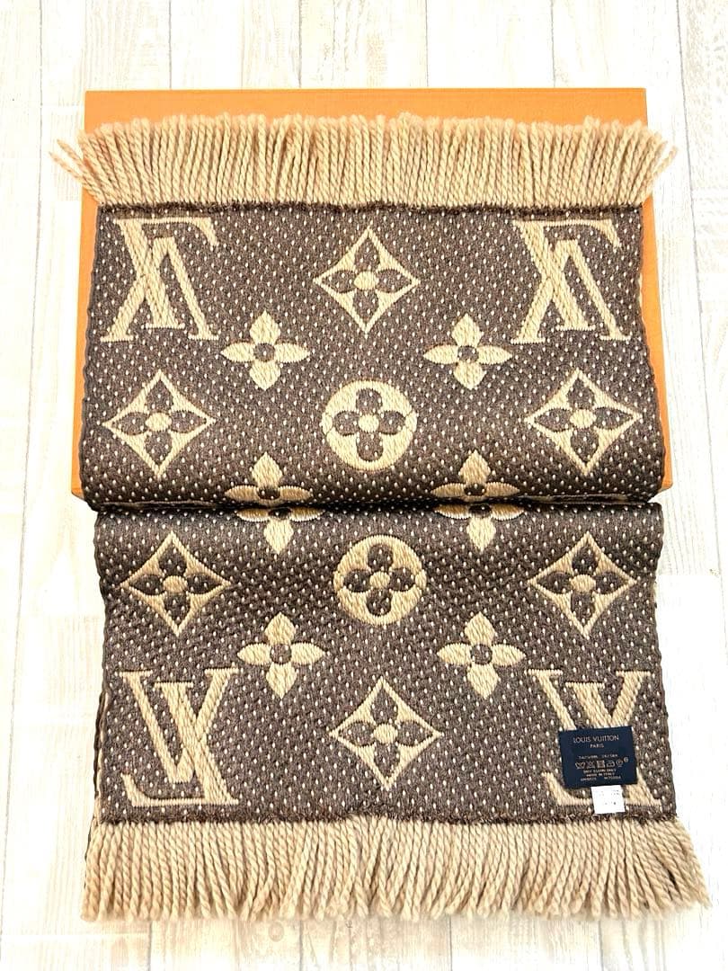 【限定】ルイヴィトンマフラーレオパードエシャルプジャイアントモノグラムジャングル